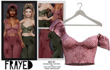 Frayed - Adele Top - Dusk Tie-Dye