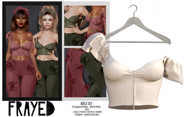 Frayed - Adele Top - Cream