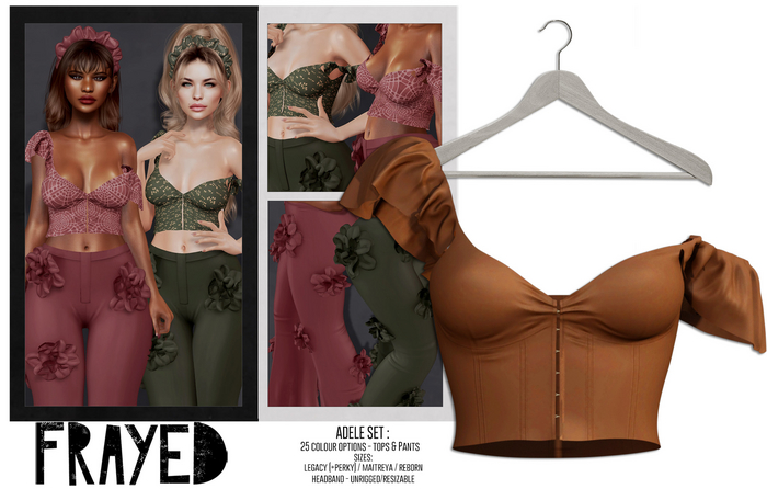 Frayed - Adele Top - Tan