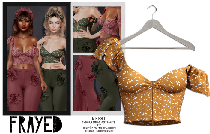 Frayed - Adele Top - Marigold