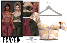 Frayed - Adele Top - Yellow Bloom