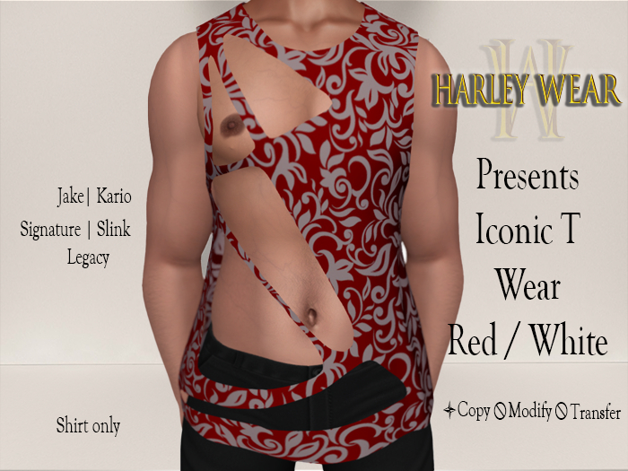 HW-HarleyWear Iconic T (RednWhite)