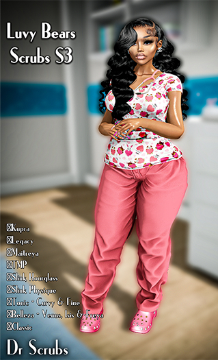 !DS! Luvy Bears Scrubs .s3
