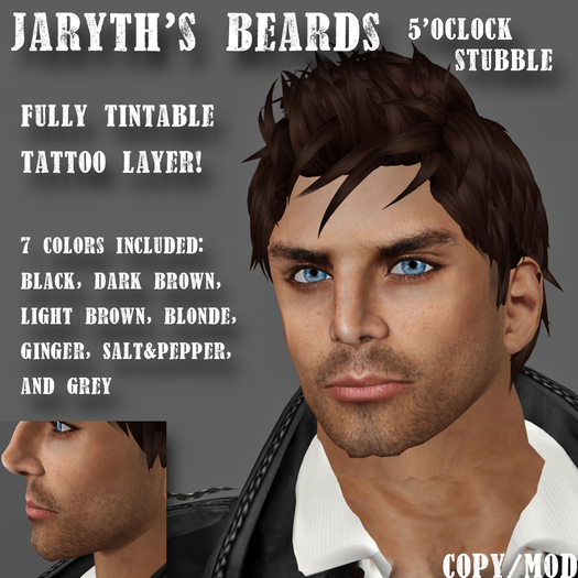 Tattoo Beard - 5 O'clock Stubble