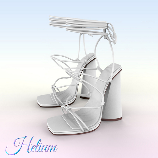 White Bound Heels BBL