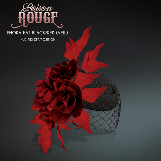 POISON ROUGE Enora Hat - Red Veil