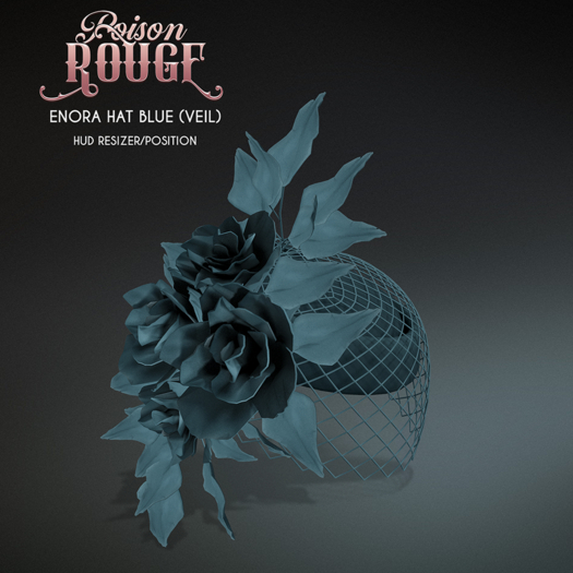 POISON ROUGE Enora Hat - Blue Veil