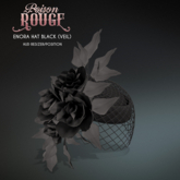 POISON ROUGE Enora Hat - Black Veil 