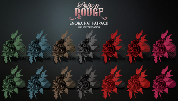 POISON ROUGE Enora Hat  FATPACK