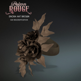 POISON ROUGE Enora Hat - Brown