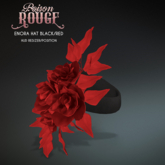 POISON ROUGE Enora Hat - Black/Red