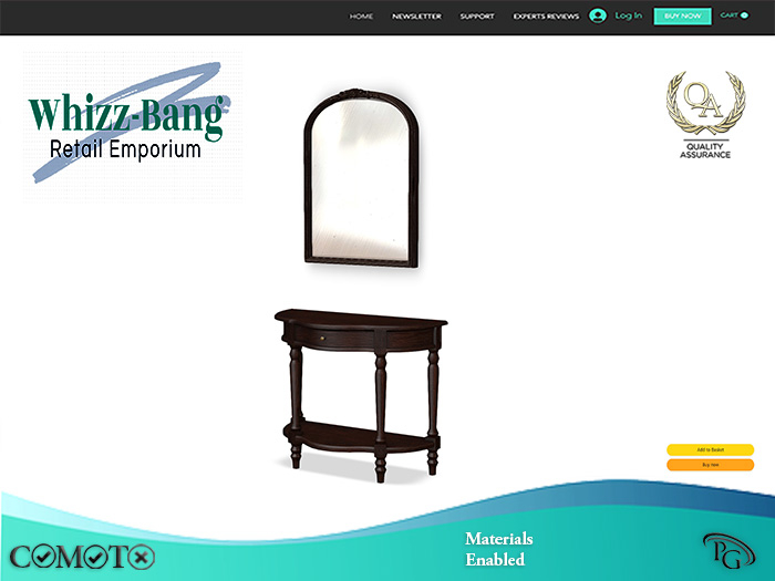 Vintage Floor Stand & Mirror 