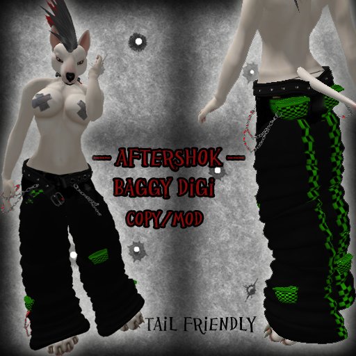 Checked OUT 2 green, Furry Digi Pants