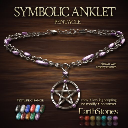 EarthStones Symbolic Anklet - Pentacle (BOX)
