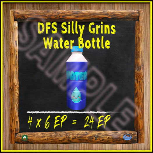 TEXTURE - DFS Silly Grins Water Bottle (Full Perm)