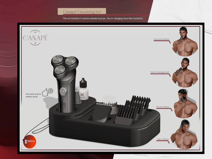 [Canape] Grooming Set Black
