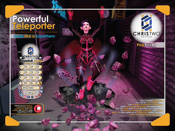 Powerful Teleporter -Pink Rocks- [Chris Two Designs]