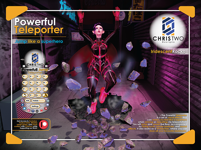 Powerful Teleporter -Iridescent Rocks- [Chris Two Designs]