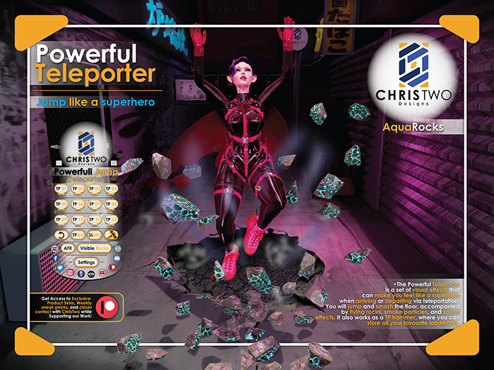 Powerful Teleporter -Aqua Rocks- [Chris Two Designs]