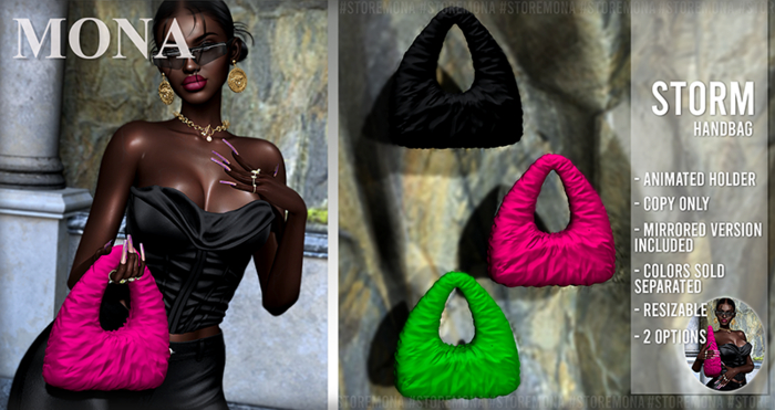 MONA - Storm Handbag - Pink 