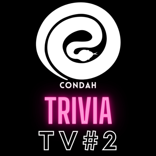 CONDAH Trivia - TELEVISION #2 - Trivia Card - 50 Questions