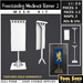Second Life Marketplace - Tool Shed - Freestanding Medieval Banner 2 ...