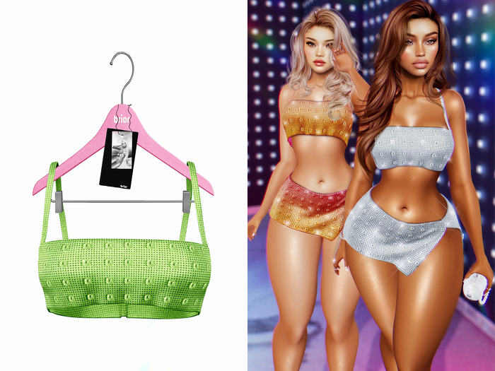 [Brior] Bri Diamond Top - (Green)