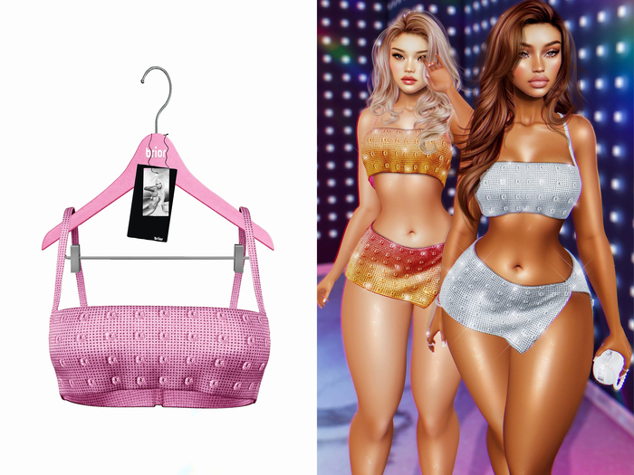 [Brior] Bri Diamond Top - (Pink)