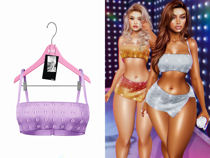 [Brior] Bri Diamond Top - (Purple)
