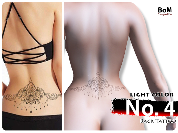 (Back Tattoo) No.4 Light Color - BoM