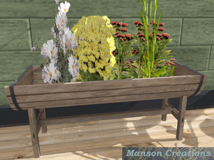 Slat planter.