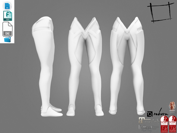 Dae Obj FBX For Female Sci-fi Pants And Boots Maitreya Slink Belleza Isis Freya Legacy Ebody Reborn