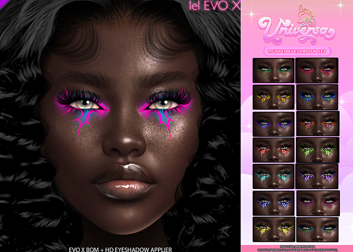 #UNIVERSA - Lighten Eyeshadow Set - BOM + HD APPLIER