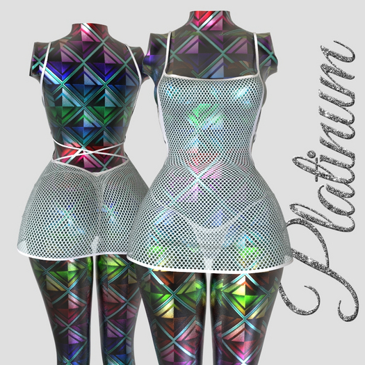 White Fishnet Dress