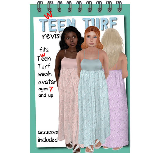 Teen Turf Simple Maxi Pearl Dress Set