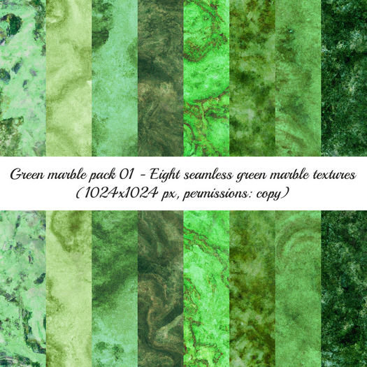 [Alpha Magic] Green marble textures pack 01