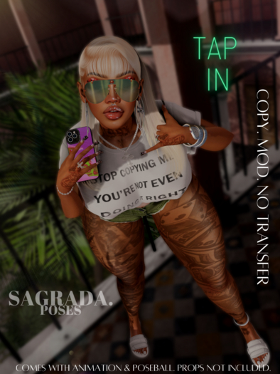 [sagrada.] TAP IN pose