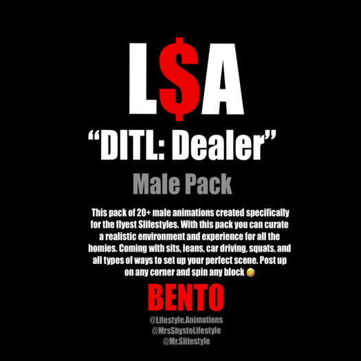 L$A - "DITL: Dealer" Pack (MALE PACK)