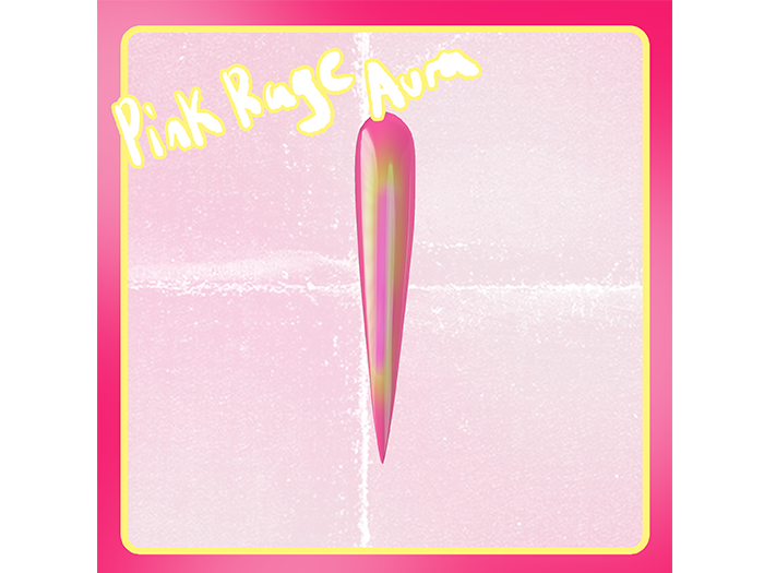 LUDIC - Pink Rage Aura Nails