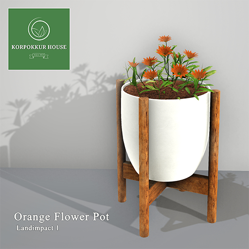[KH] Orange Flower Pot