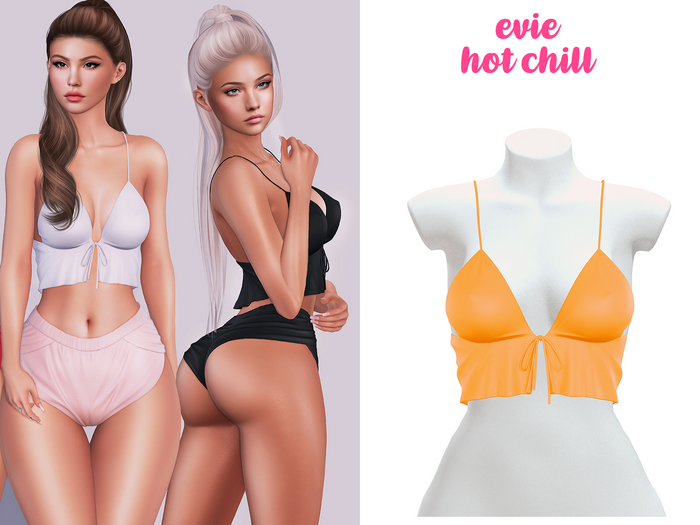 EVIE - Hot Chill Top - Orange
