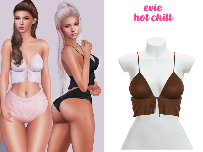 EVIE - Hot Chill Top - Brown