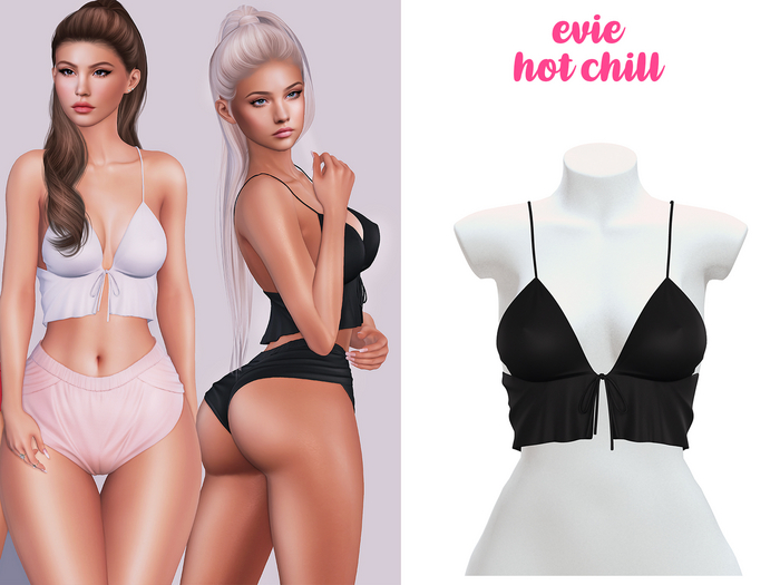EVIE - Hot Chill Top - Black