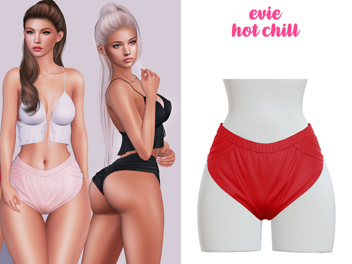EVIE - Hot Chill Shorts - Red