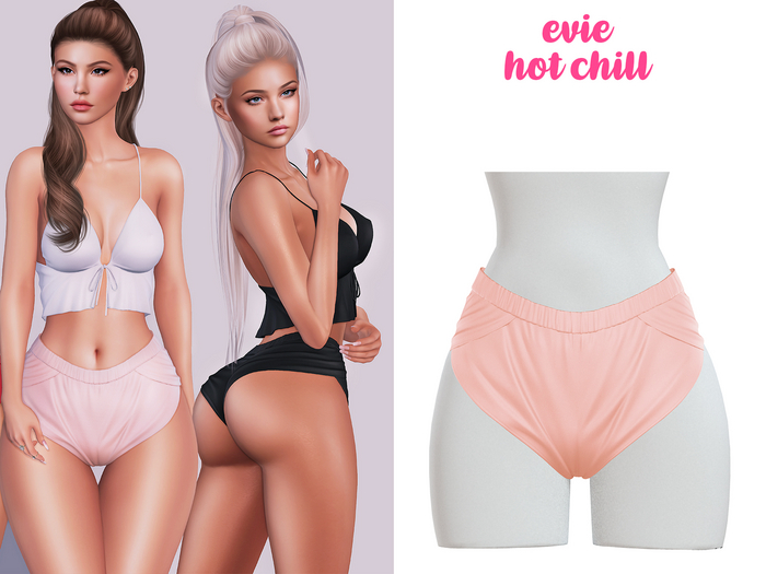 EVIE - Hot Chill Shorts - Nude