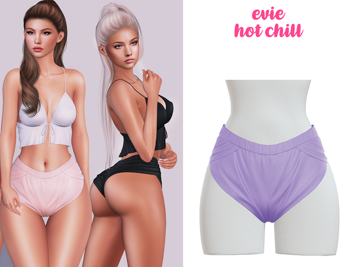 EVIE - Hot Chill Shorts - Lilla