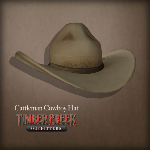 [Timber Creek] The Cattleman Cowboy Hat~Dusty Tan