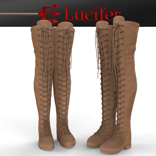 Beige Rider Boots Freya