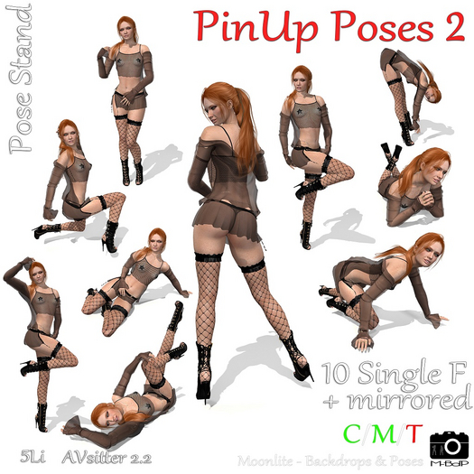 M-BdP :: PinUp Poses 2 - Female Poses Set