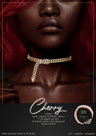 NaaNaa's Cherry Choker Silver